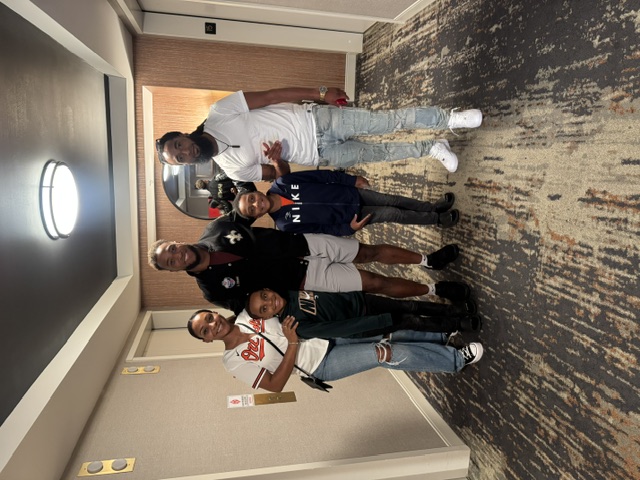 Lockie and his family during their wish weekend