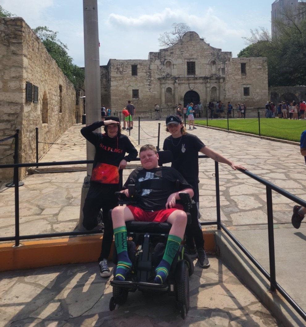 Connor on his Texas road trip