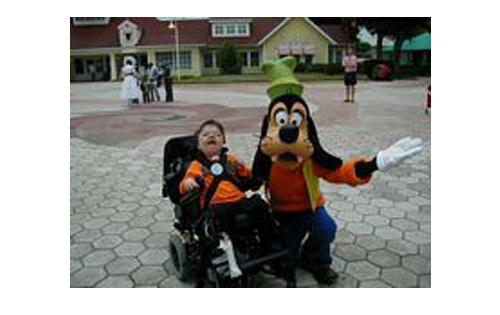 Dylan on his Disney World wish trip