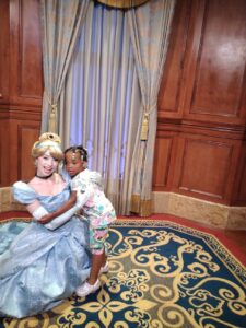 Star'Jai with her family on her wish trip